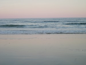 photo of Hampton Beach at sunset