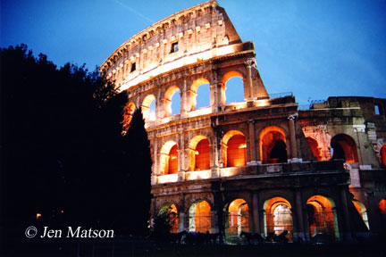 photograph of coliseum in Rome