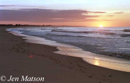 Photograph of sunrise, Nantucket